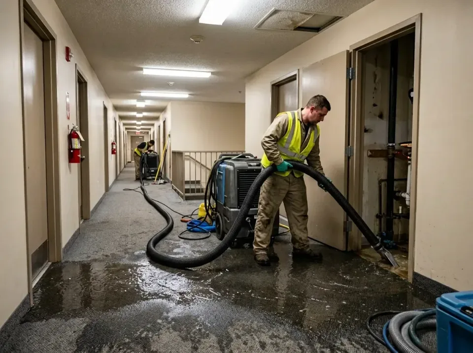 multi-unit-apartment-hallway-f-005 — frequently asked questions, Emergency Burst Pipe Water Extraction & Removal in Rush Cit…